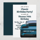 Search for classic car birthday invitations Party