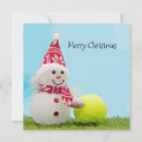 Search for tennis christmas cards Snowman