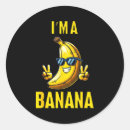 Search for funny banana cartoon stickers Food