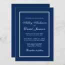Search for blue gold and white wedding invitations Minimal