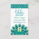 Recherche de paon turquoise cartes visite Élégant