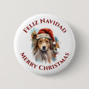 Search for santa dog buttons Merry christmas