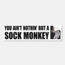 Search for monkey bumper stickers Humour