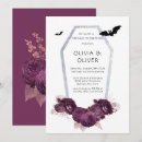 Search for purple black silver wedding invitations Gothic