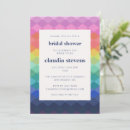 Search for rainbow bridal shower invitations Unique