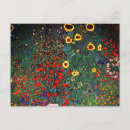 Search for klimt flower garden postcards Sunflowers