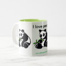 Search for i love panda mugs Kawaii