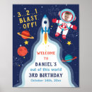 Search for rocket birthday posters Boy