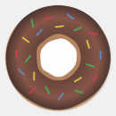 Search for chocolate doughnut stickers Food