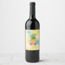 Recherche de ananas bouteilles vin étiquettes Fleurs