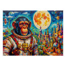 Recherche de chimpanzés posters Astronaute