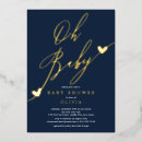 Recherche de foil baby shower invitations Simple