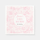 Recherche de zèbre rose serviettes Baby shower fille