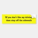 Search for driving bumper stickers Sidewalk