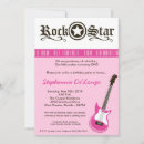 Recherche de guitare anniversaire invitations Fille