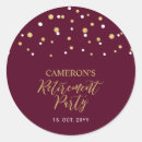 Search for gold and burgundy stickers Modern