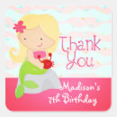 Search for birthday thank you mermaid stickers Girly