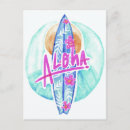 Search for hawaiian postcards Surfing