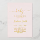 Search for gold foil baby shower invitations Elegant