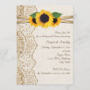 Search for sunflower rehearsal dinner invitations Lace