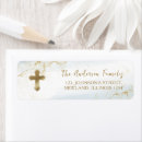 Search for baptism return address labels Dusty blue