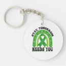 Search for mental health ribbon keychains Green