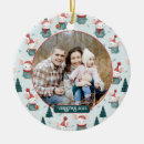 Search for family cartoon ornaments Santa claus