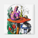 Recherche de alice pays merveilles magnets Champignon