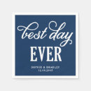 Search for best day ever napkins Bride