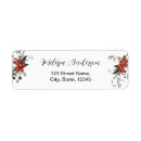 Search for red wedding return address labels Watercolor