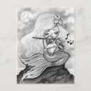 Recherche de violon noir cartes postales Blanc