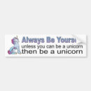 Search for unicorn bumper stickers Blue