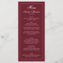 Search for burgundy menus Elegant
