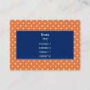 Search for orange dot business cards Polka dots