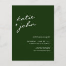 Recherche de hunter green invitations Calligraphie