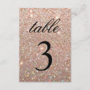 Search for rose gold table cards Number