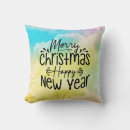Search for new year throw pillows Happy