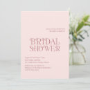 Recherche de blush pink bridal shower invitations Moderne