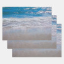 Search for beaches wrapping paper Blue