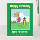 Search for funny card for golfer cards For her
