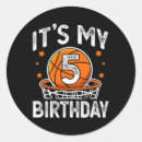 Search for birthday boy 5 stickers Kids