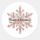 Search for rose gold christmas stickers Snowflake