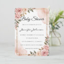 Search for pretty baby shower invitations Blush floral