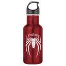 Search for marvel water bottles Spiderman emblem