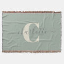 Search for sage green blankets Stylish