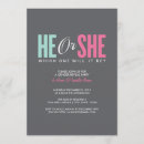 Search for gender reveal invitations Blue