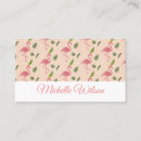 Search for pink flamingo business cards Simple