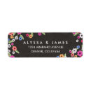Search for chalkboard floral return address labels Party