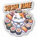 Recherche de kawaii sushi autocollants Saumon