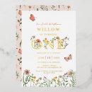 Search for baby turning one invitations Floral